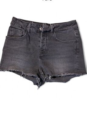 Denim Collection Black Cutoff Shorts NWOT Raw Hem Size 8/10